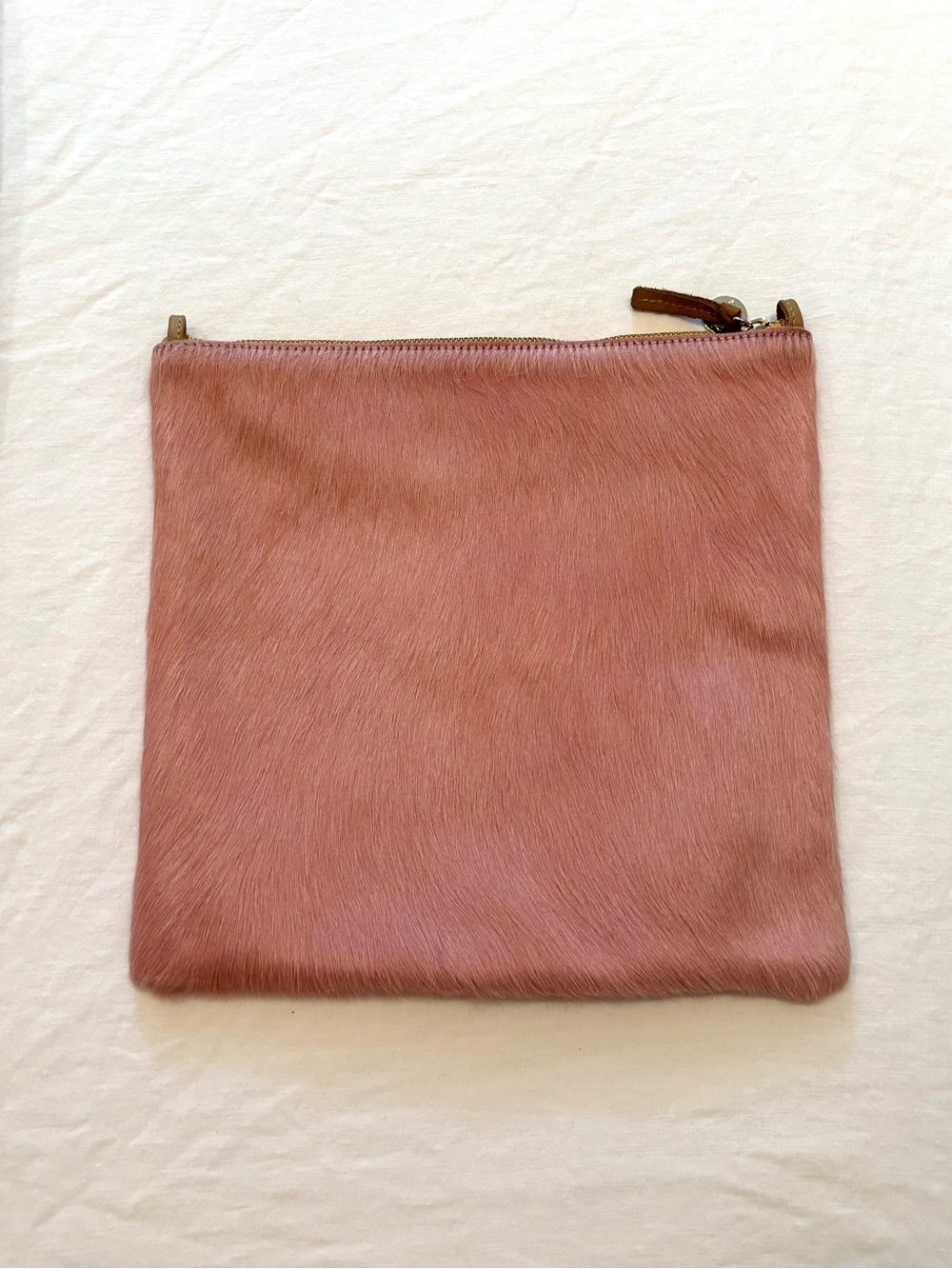 Clare V. Foldover Clutch Calf Hair One of A Kind